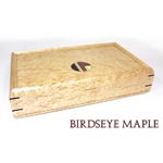 Birdeye maple jewelry box